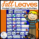Fall Pocket Chart Poem Literacy Center Activities Kinderga