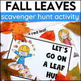 Fall Leaves Scavenger Hunt Math & Science Activities Fall 