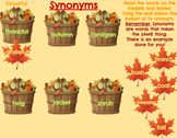 Fall Leaves Synonyms & Multiple Meaning Words Digital Acti