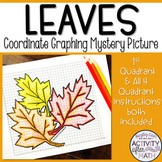 Fall Leaves Thanksgiving Math Coordinate Graphing Picture