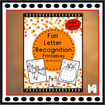 Preview of Fall Letter Recognition Printables - Sample