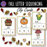 Fall Letter Sequence Clip Cards