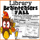 Fall Library Lessons - Fall Library Brainteasers