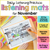 Fall Listening & Following Directions Activities - Novembe