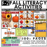 Fall Literacy Activities, Fall Center Activities Fall Lite