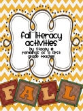 Fall Literacy Activities mini-unit