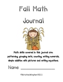 Fall Literacy-Based Math Journal Patterns Counting Addition Sets