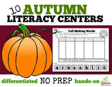 Fall Literacy Centers: 10 Making Words Activities