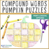 COMPOUND WORDS Pumpkin ELA Puzzle Game | Fall Literacy Cen