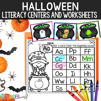 Preview of Fall Literacy Centers | Halloween Literacy Centers