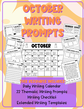 Preview of October MEGA BUNDLE | Roll & Write | Daily Writing Prompts | Handwriting