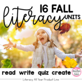 Fall Literacy- Reading / Fluency with Coordinating Writing