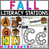 Fall Literacy Stations | Kindergarten Literacy Activities