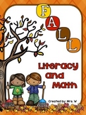 Fall Literacy and Math