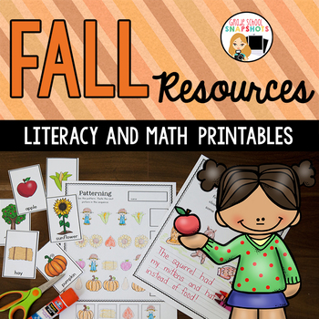 Preview of Fall Literacy and Math Activities