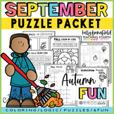 Fall Logic Puzzles Packet and Printables