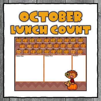 Preview of October Lunch Count ActivInspire Flipchart
