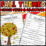Fall Mad Libs: Make a Silly Story to practice Nouns Verbs 