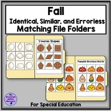 Fall Matching File Folders Color, Shape, Counting, Emotion