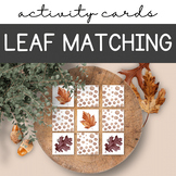 Fall Matching Game, Autumn Themed Leaf Activity, Preschool