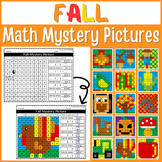 Fall Math 100's Chart Mystery Pictures | Thanksgiving Colo