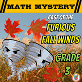 3rd Grade Math Fall Activity - Fall Math Mystery Worksheet
