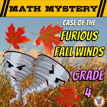 Preview of 4th Grade Math Fall Activity - Fall Math Mystery Review Game
