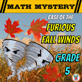 5th Grade Math Fall Activity - Fall Math Mystery Worksheet