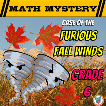 Preview of 6th Grade Math Fall Activity: Autumn Math Mystery Game