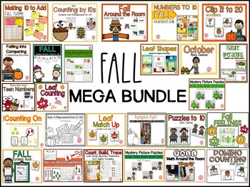 Preview of Fall Math Activities MEGA Bundle