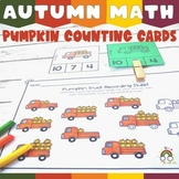 Fall Math Activities Pumpkin Counting and Match Clip Cards