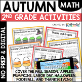 Fall Math Activities & Worksheets No Prep Printables 2nd G