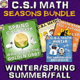 Spring Math Activity Seasonal Bundle: CSI Math: Spring/Win