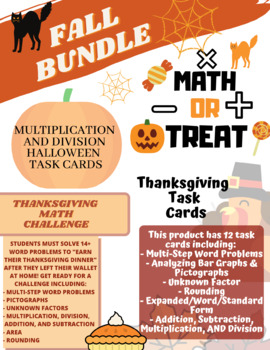 Preview of Fall Math Activity Bundle