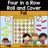 Fall Math Activity Games Four in a Row Addition Center Rol