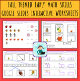 Fall Math Activity Pack Interactive Google Slides NO PREP Remote Learning