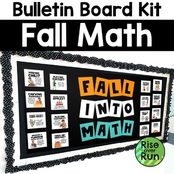 Preview of Fall Math Bulletin Board with Examples of How We Use Math Every Day
