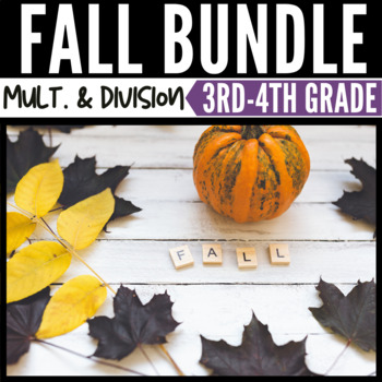 Preview of Fall Math Multiplication and Division Bundle