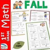 1st Grade Math Worksheets for Fall and Back to School