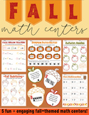 Fall Math Centers | 5 Low-Prep Fall Themed Math Activities