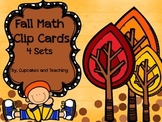 Fall Math Clip Card