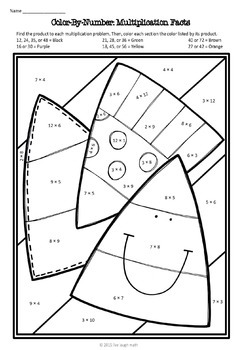 fall math coloring multiplication facts activity by live laugh math