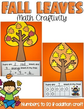 Preview of Fall Math Craft | Numbers to 20 and Addition