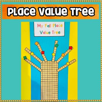 Preview of Fall Math Craft Place Value Tree