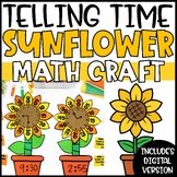 Fall Math Craft | Telling Time Sunflower Clock Craft
