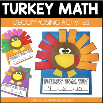 Preview of Fall Math Craft - Turkey Math Craft - Thanksgiving Math