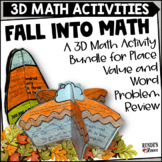 Fall Math Review Project 3D Activity Bundle