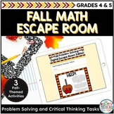 Fall Math Digital Escape Room | Math Problem Solving