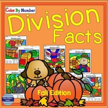 Preview of Fall Activities | Division Facts | Color By Number