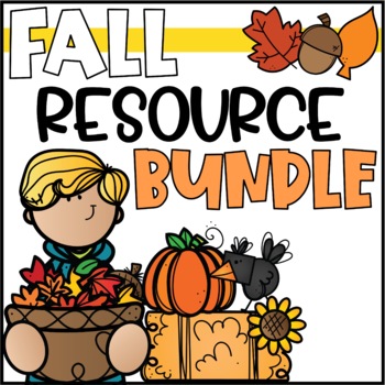 Preview of Fall Math & ELA Activities Bundle for 2nd Grade